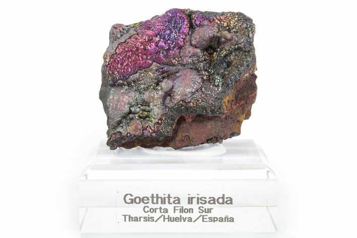 Vibrant Iridescent Goethite Stalactite Formation - Spain #354490